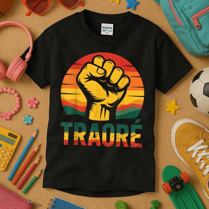 Burkina Faso-Ibrahim Traoré / Thomas Sankara Africa Kids T-Shirt