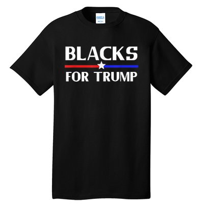 BLACKS FOR TRUMP SHIRTS 2024 Tall T-Shirt