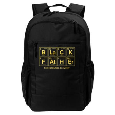 Black Father The Essential Element Dad Chemistry Science Daily Commute Backpack