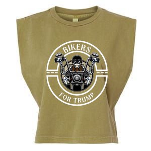 Bikers For Trump | Motorcycle Trump Garment-Dyed Women's Muscle Tee