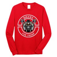 Bikers For Trump | Motorcycle Trump Long Sleeve Shirt