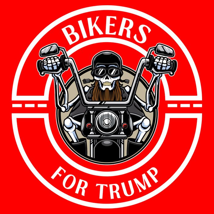 Bikers For Trump | Motorcycle Trump Poster