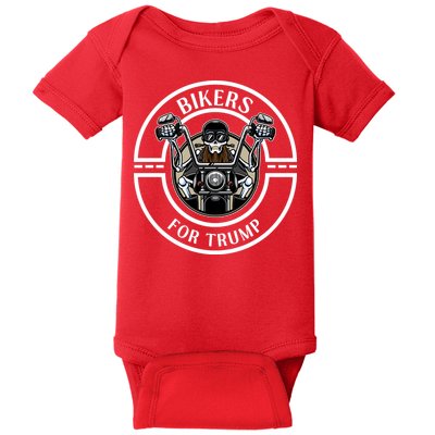 Bikers For Trump | Motorcycle Trump Baby Bodysuit