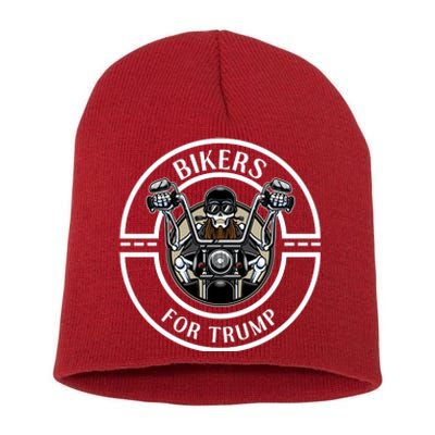 Bikers For Trump | Motorcycle Trump Short Acrylic Beanie