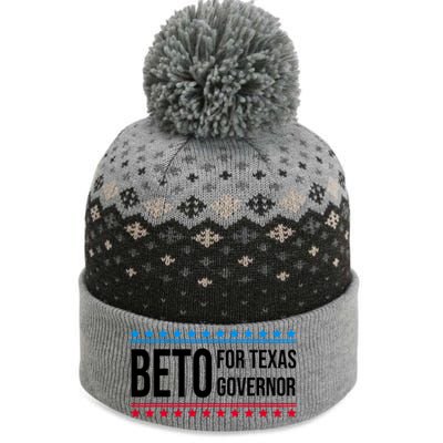 Beto For Texas Governor 2024 Politician Campaign Logo The Baniff Cuffed Pom Beanie