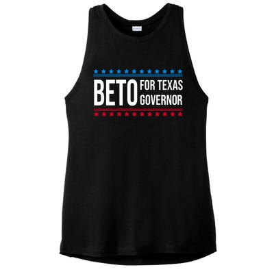 Beto For Texas Governor 2024 Politician Campaign Logo Ladies PosiCharge Tri-Blend Wicking Tank