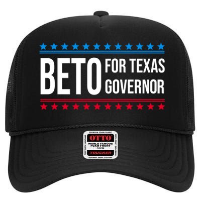 Beto For Texas Governor 2024 Politician Campaign Logo High Crown Mesh Back Trucker Hat