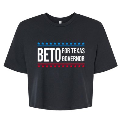 Beto For Texas Governor 2024 Politician Campaign Logo Bella+Canvas Jersey Crop Tee