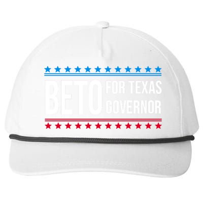 Beto For Texas Governor 2024 Politician Campaign Logo Snapback Five-Panel Rope Hat