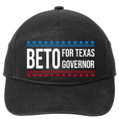 Beto For Texas Governor 2024 Politician Campaign Logo 7-Panel Snapback Hat