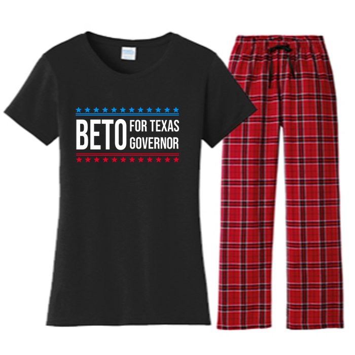 Beto For Texas Governor 2024 Politician Campaign Logo Women's Flannel Pajama Set