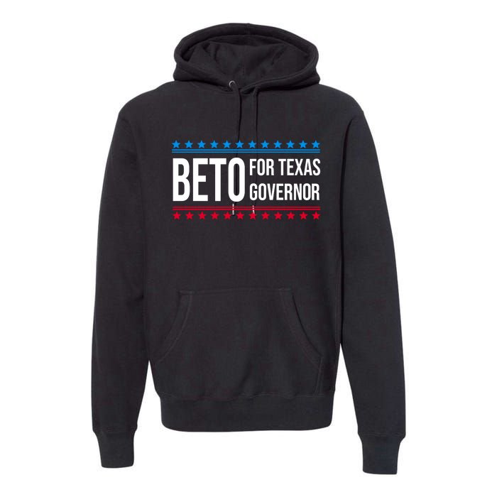 Beto For Texas Governor 2024 Politician Campaign Logo Premium Hoodie