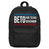 Beto For Texas Governor 2024 Politician Campaign Logo 16 in Basic Backpack