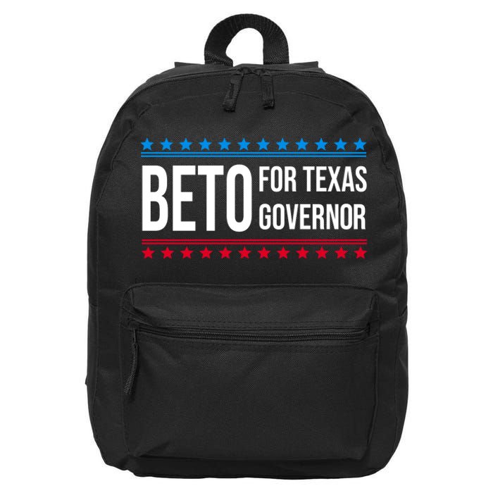 Beto For Texas Governor 2024 Politician Campaign Logo 16 in Basic Backpack