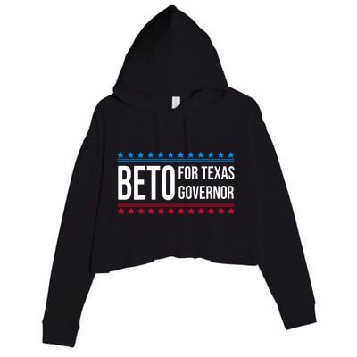 Beto For Texas Governor 2024 Politician Campaign Logo Crop Fleece Hoodie