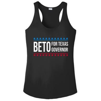 Beto For Texas Governor 2024 Politician Campaign Logo Ladies PosiCharge Competitor Racerback Tank