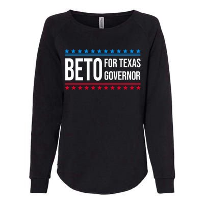 Beto For Texas Governor 2024 Politician Campaign Logo Womens California Wash Sweatshirt