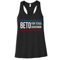 Beto For Texas Governor 2024 Politician Campaign Logo Women's Racerback Tank