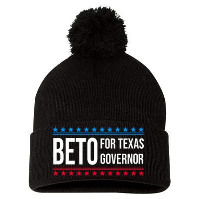 Beto For Texas Governor 2024 Politician Campaign Logo Pom Pom 12in Knit Beanie