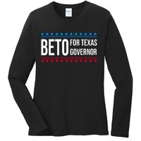 Beto For Texas Governor 2024 Politician Campaign Logo Ladies Long Sleeve Shirt