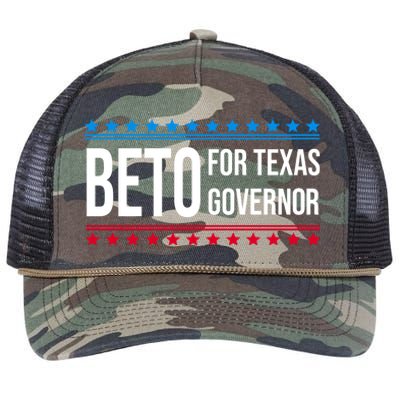 Beto For Texas Governor 2024 Politician Campaign Logo Retro Rope Trucker Hat Cap