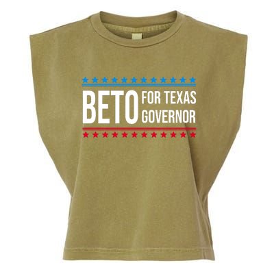 Beto For Texas Governor 2024 Politician Campaign Logo Garment-Dyed Women's Muscle Tee