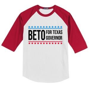 Beto For Texas Governor 2024 Politician Campaign Logo Kids Colorblock Raglan Jersey