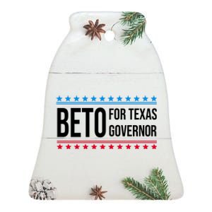 Beto For Texas Governor 2024 Politician Campaign Logo Ceramic Bell Ornament