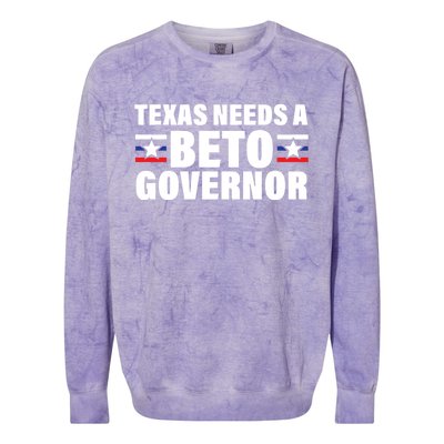 Beto For Texas Governor Political Campaign Colorblast Crewneck Sweatshirt