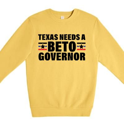 Beto For Texas Governor Political Campaign Premium Crewneck Sweatshirt