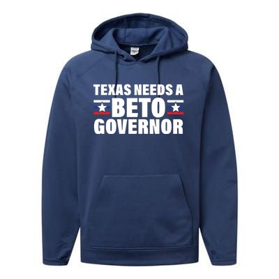 Beto For Texas Governor Political Campaign Performance Fleece Hoodie