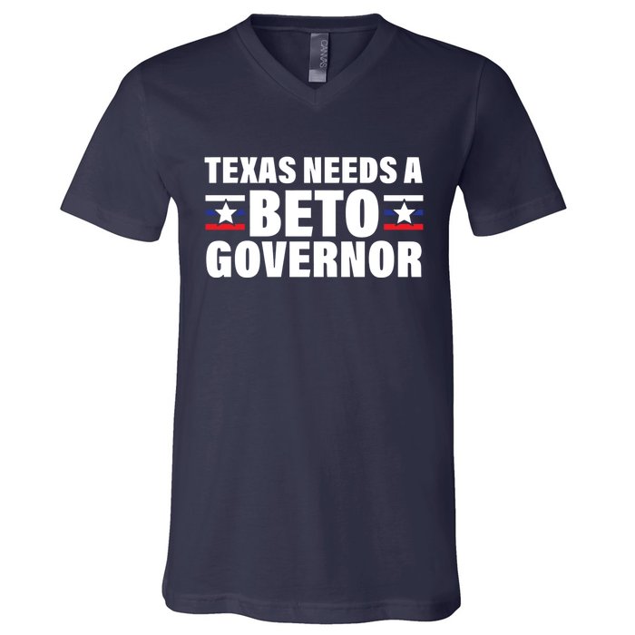 Beto For Texas Governor Political Campaign V-Neck T-Shirt