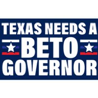 Beto For Texas Governor Political Campaign Bumper Sticker