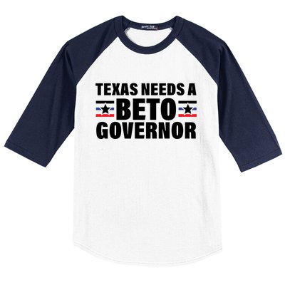 Beto For Texas Governor Political Campaign Baseball Sleeve Shirt