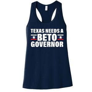 Beto For Texas Governor Political Campaign Women's Racerback Tank