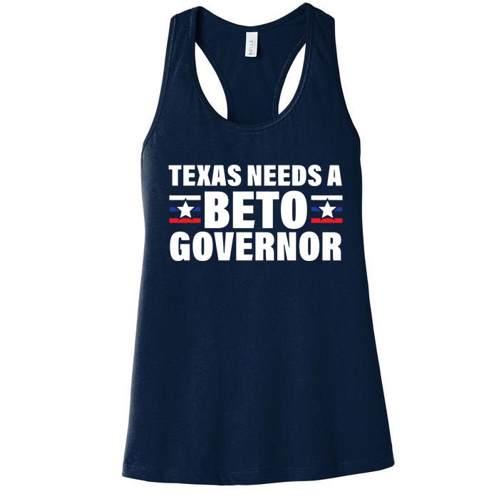 Beto For Texas Governor Political Campaign Women's Racerback Tank