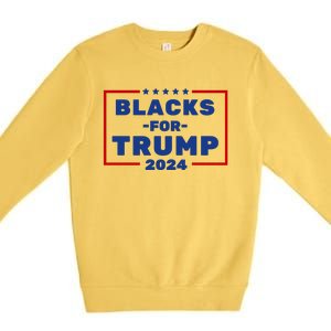 Black For Trump 2024 Premium Crewneck Sweatshirt