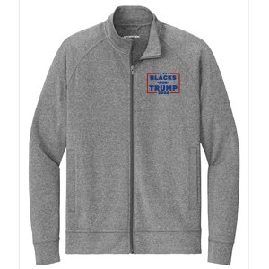 Black For Trump 2024 Stretch Full-Zip Cadet Jacket