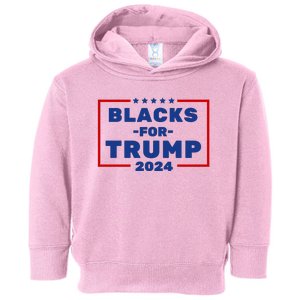 Black For Trump 2024 Toddler Hoodie