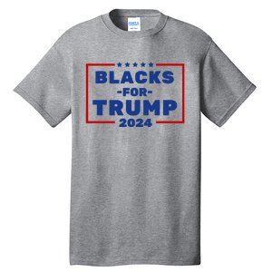 Black For Trump 2024 Tall T-Shirt