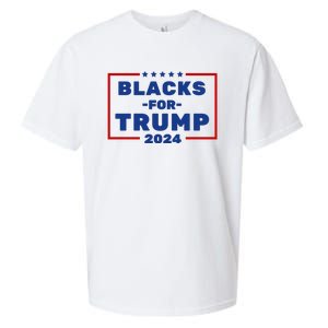 Black For Trump 2024 Sueded Cloud Jersey T-Shirt