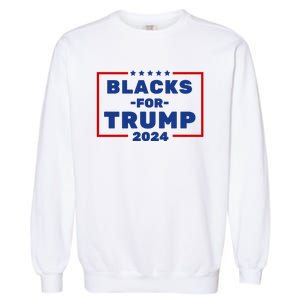 Black For Trump 2024 Garment-Dyed Sweatshirt