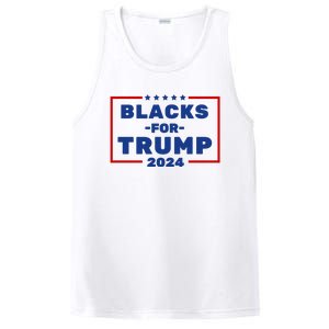 Black For Trump 2024 PosiCharge Competitor Tank