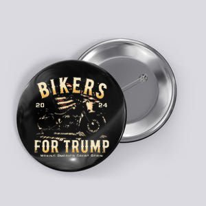 Biker For Trump 2024 Button