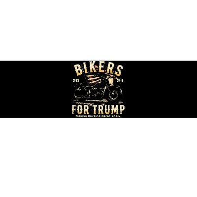 Biker For Trump 2024 Bumper Sticker