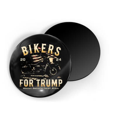 Biker For Trump 2024 Magnet