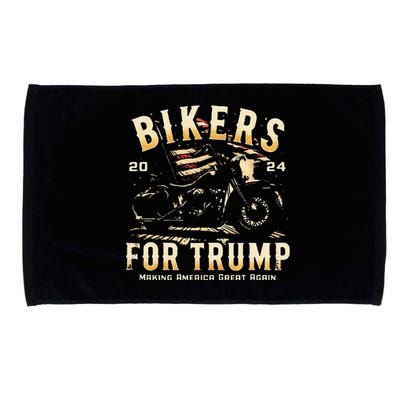 Biker For Trump 2024 Microfiber Hand Towel