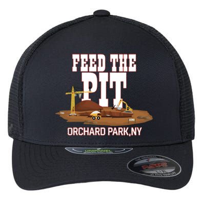 Buffaclothes Feed The Pit Orchard Park Ny Flexfit Unipanel Trucker Cap