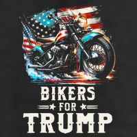 Bikers For Trump 2024 Motorcycle Patriotic American Flag Hat