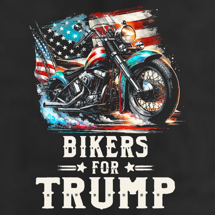 Bikers For Trump 2024 Motorcycle Patriotic American Flag Hat